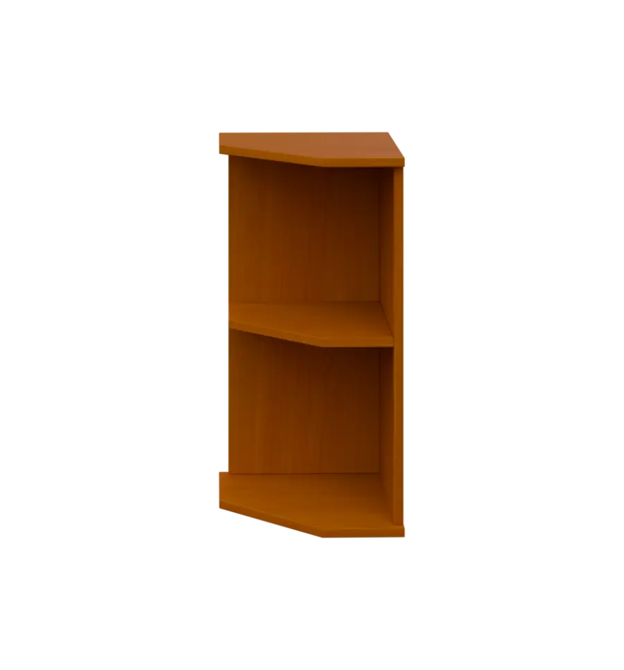 TZ 2 - 3 kancelářská skříň rohová, levá, 750x360x400, třešeň šumavská